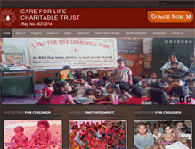 Tablet Screenshot of careforlifecharitabletrust.org